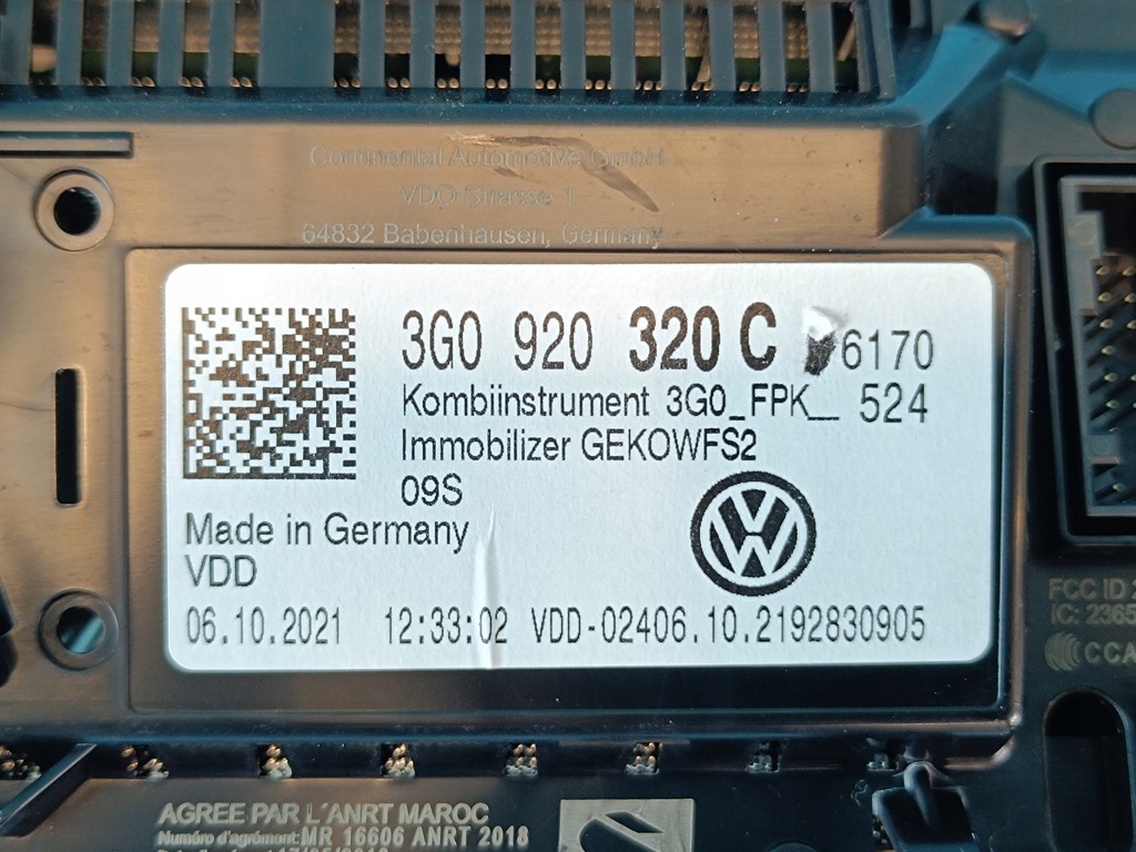 фото №10, Vw arteon liftback 2,0 tdi 2022 r лічильник прилади віртуальний 62512km 3g0920320c