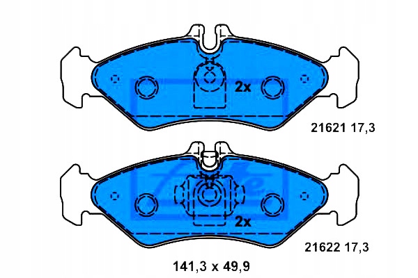 фото №1, Ate гальмівні колодки гальмівні mercedes задня sprinter 95-06 a