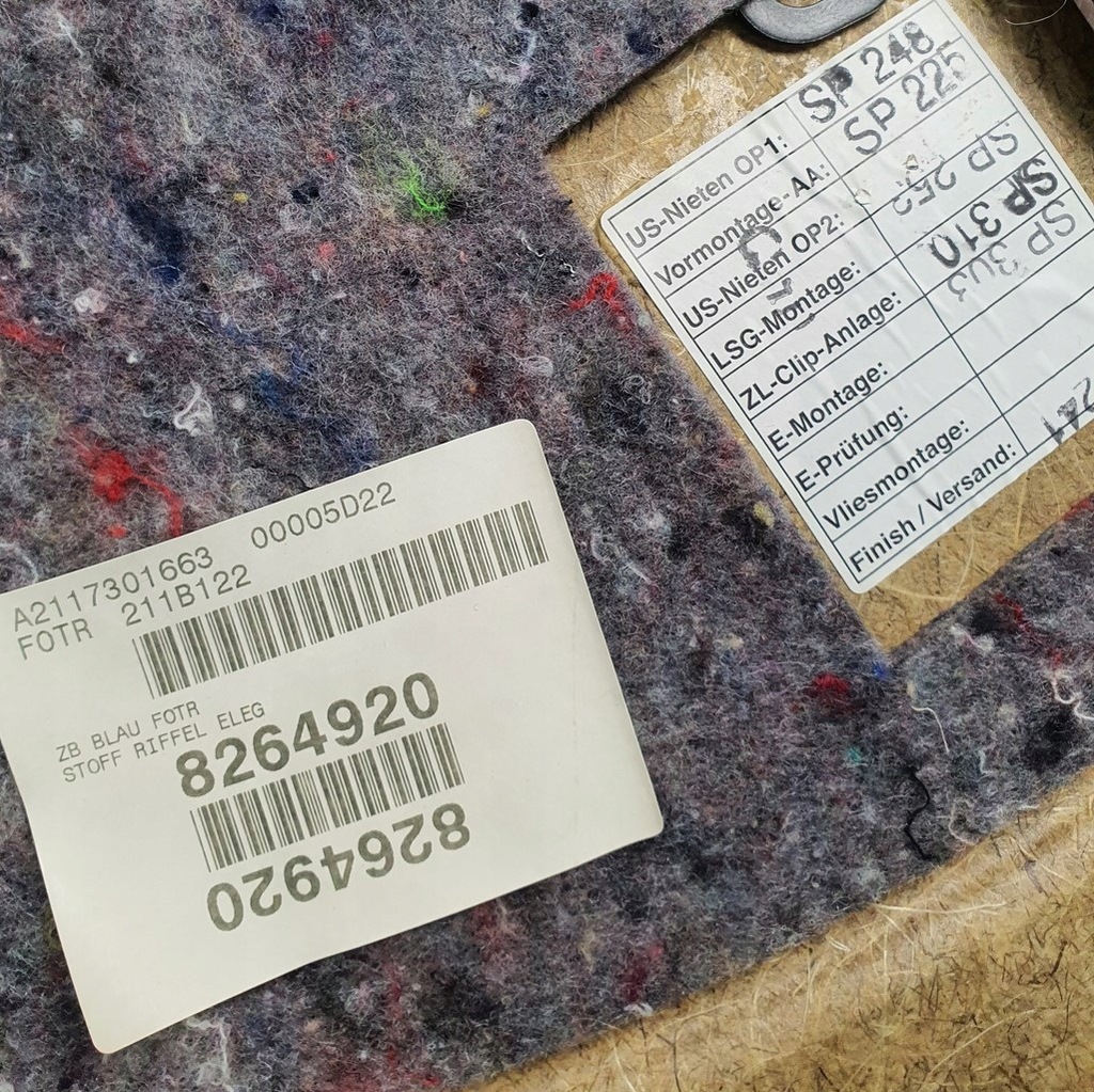 фото №6, Обивка обшивка дверь правый задняя mercedes w211