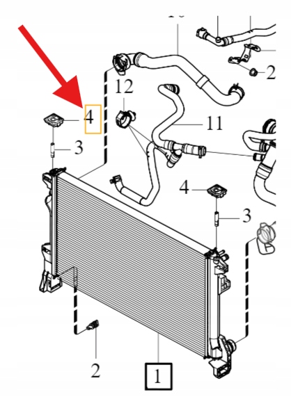 фото №8, Volvo xc60 s60 v60 верхний кронштейн радиатора оригинальный номер