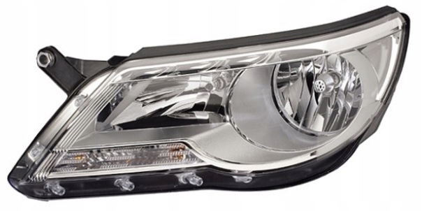 фото №1, Фара лампа левый vw tiguan 5n 07-11 hella