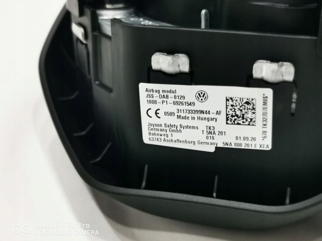 фото №7, Vw golf 8 na 4 lub 5 pinów подушка воздушная подушка безопасности водителя