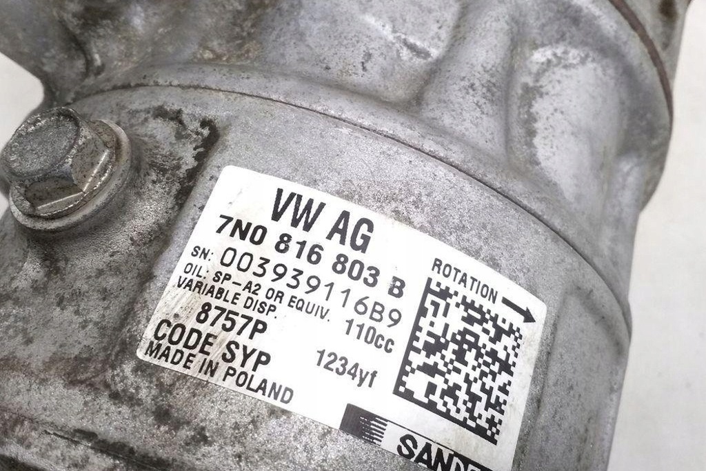 фото №9, Компресор кондиціонера seat alhambra 710, 711 7n0816803b 1.97l дизель