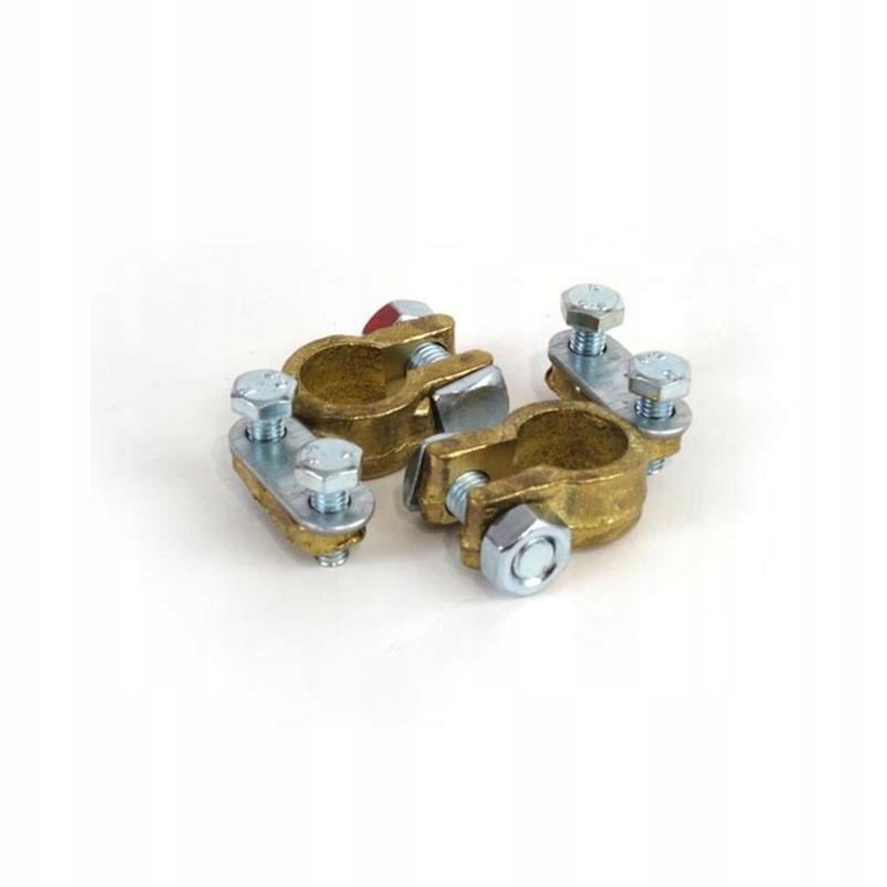 фото №1, Клеми 2x клема do акумулятор do 600amp mosiężna