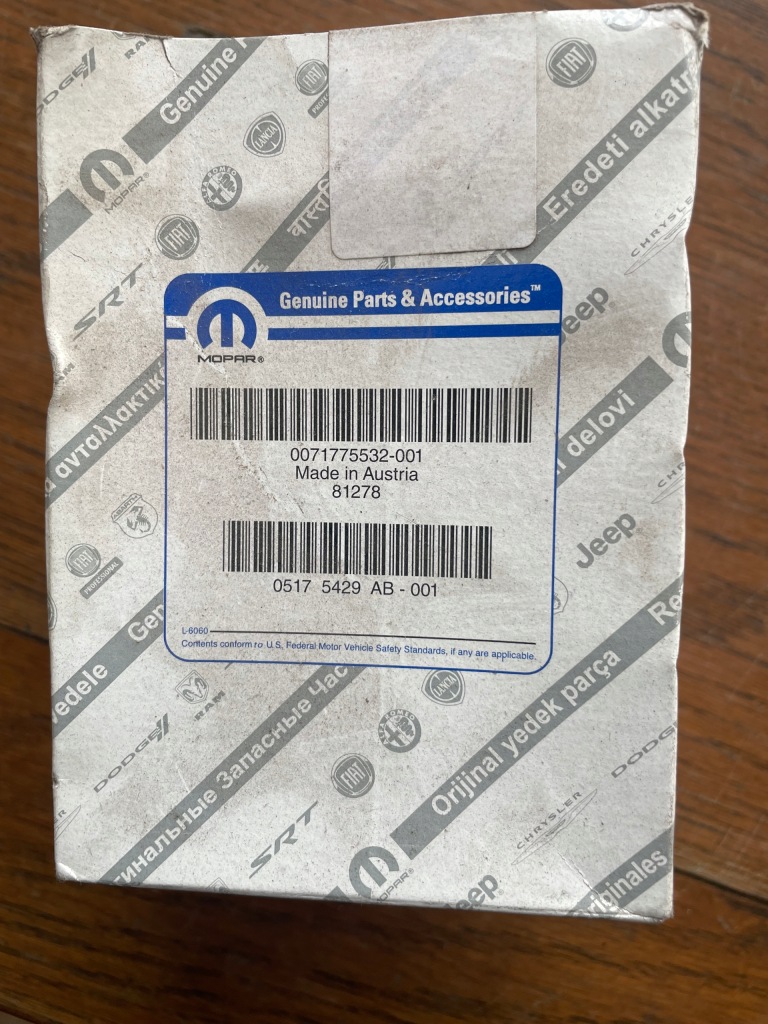 фото №5, Фильтр топлива mopar 71775532 оригинал