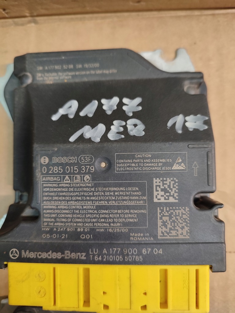 фото №7, Датчик модуль подушка безопасности mercedes w177 a1779006704
