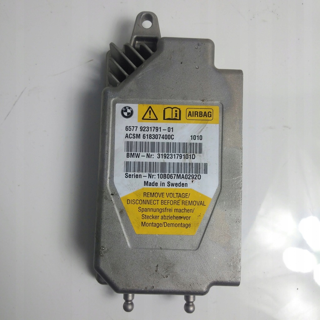 фото №1, Bmw f10 f11 модуль датчик подушок подушка безпеки 9231791