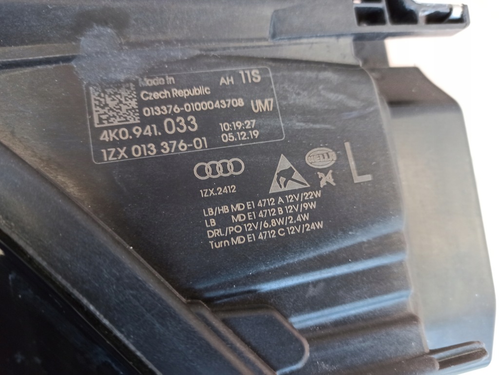 фото №9, Лампа ліва full led audi a6 c8 4k0941033