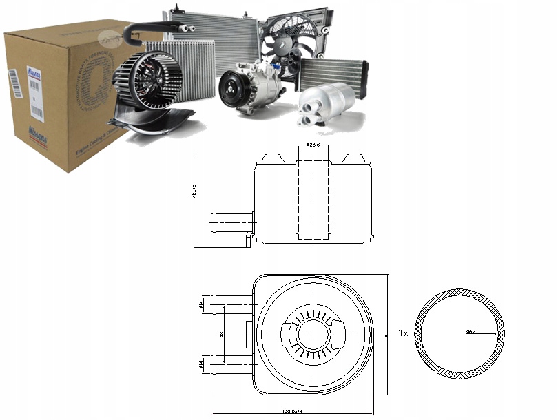 фото №1, Радиатор масла citroen berlingo berlingo/minivan