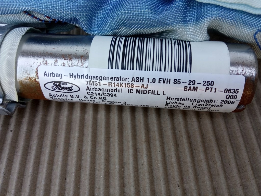 фото №6, Ford kuga mk1 2008-12r. - шторка безпеки повітряна ліва