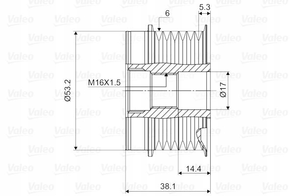 Шків генератора mazda Оригінал