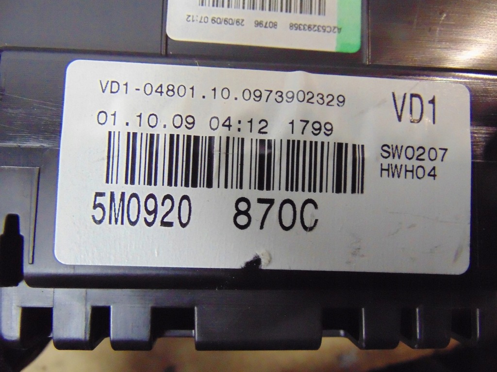 фото №15, Счетчик приборная панель vw golf vi plus 1.6 tdi 5m0920870c europa