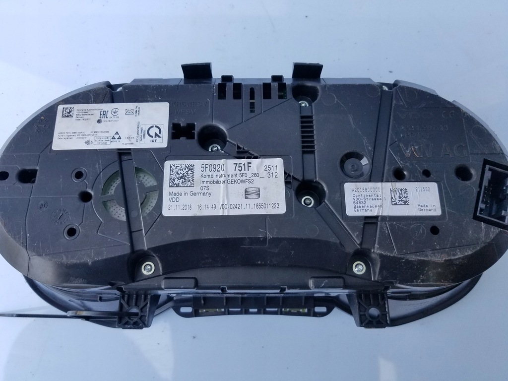 фото №5, Счетчик приборы seat leon iii lift 1.6 tdi 5f0920751f