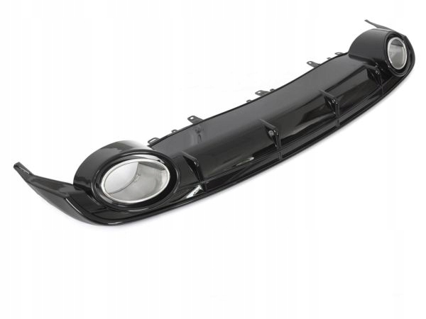 фото №1, Диффузор do audi a6 c7 14-18 глянцевый black sport