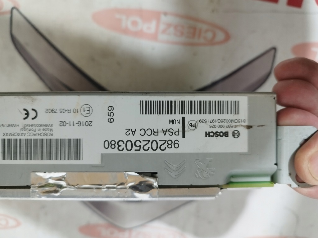 фото №2, Навигация радио bosch psa rcc a2 citroen c4 ii picasso mk2 org 9820250380