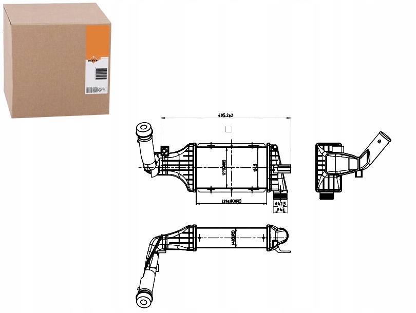 Nrf інтеркулер opel astra g 98- 2.2 td 30428 Ціна