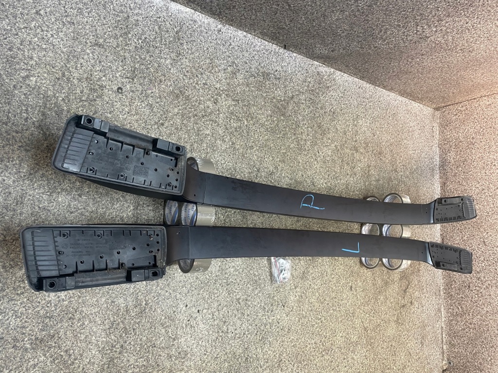 Рейлінги дахові комплект рейлінг правий + ліве bmw x6 e71 рестайлінг  чорні в гарному стані Оригінал