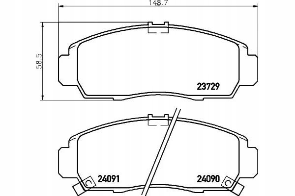 фото №14, Тормозные колодки ham. honda p. stream 01-