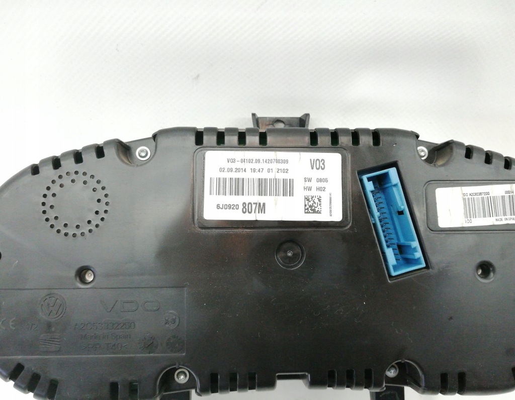 фото №7, Приборы счетчик seat ibiza iv 6j 1.2 6j0920807m