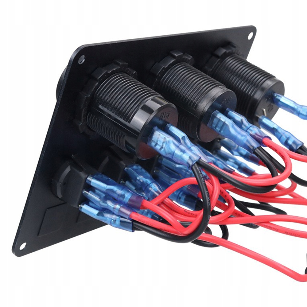 фото №11, Панель переключателей 12-24v usb переключатели выключатель