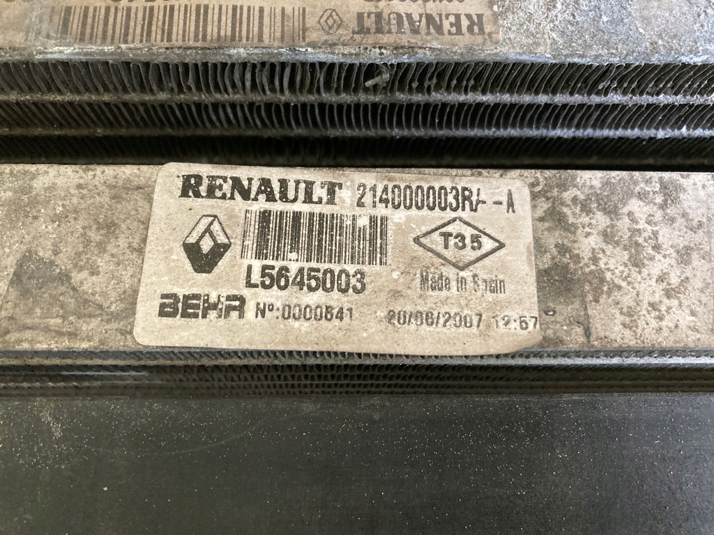 фото №7, Радиатор комплект renault laguna iii 08- 2.0dci