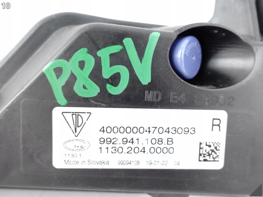 фото №11, Porsche 911 992 turbo 19- led drl поворотник лампа протитуманна фара правий перед