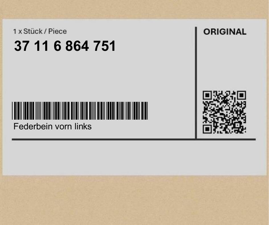 фото №1, Амортизатор передний левый bmw 4 f32