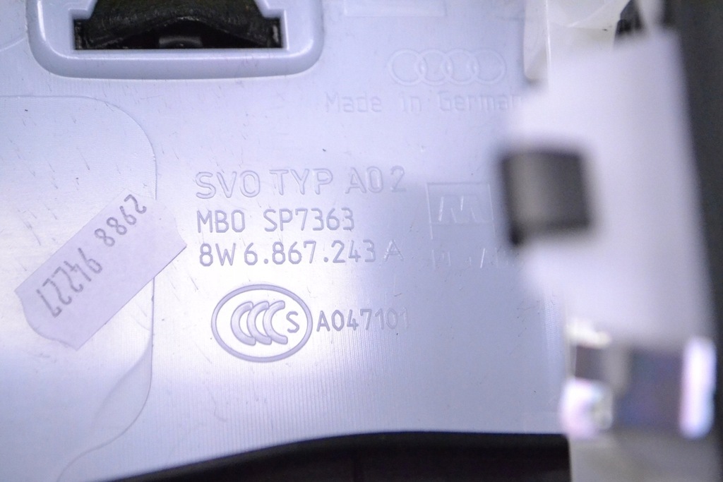 фото №5, Audi a5 8t 2017 права a блок двигуна молдинг