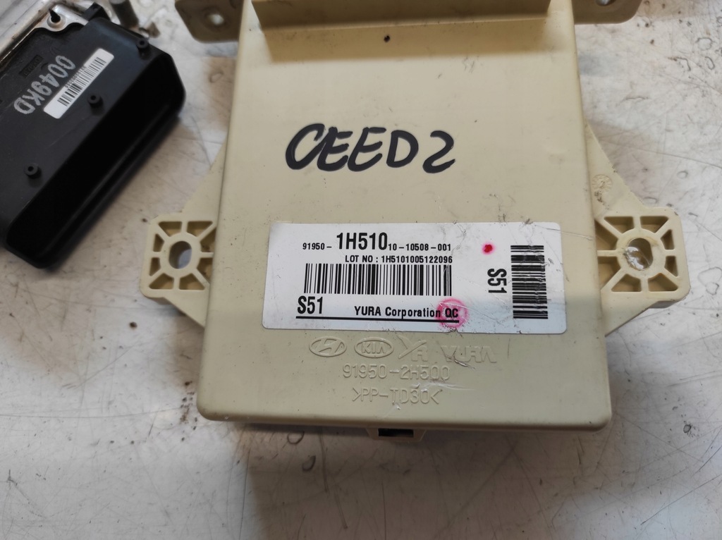 фото №5, Kia ceed 1 i lift 09- 1.6 b g4fc набір стартовий блок керування 39105-2b900