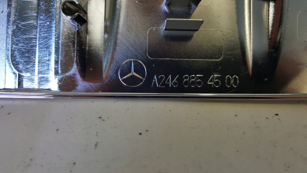 фото №8, Mercedes b w246 хром молдинг бампера задняя 11-18r