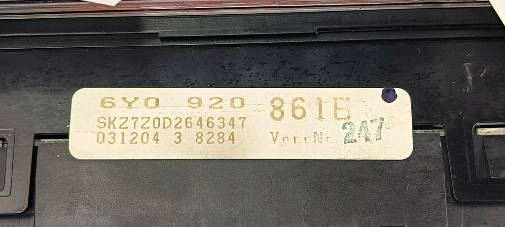 фото №10, Лічильник приладова панель 6y0920861e skoda fabia