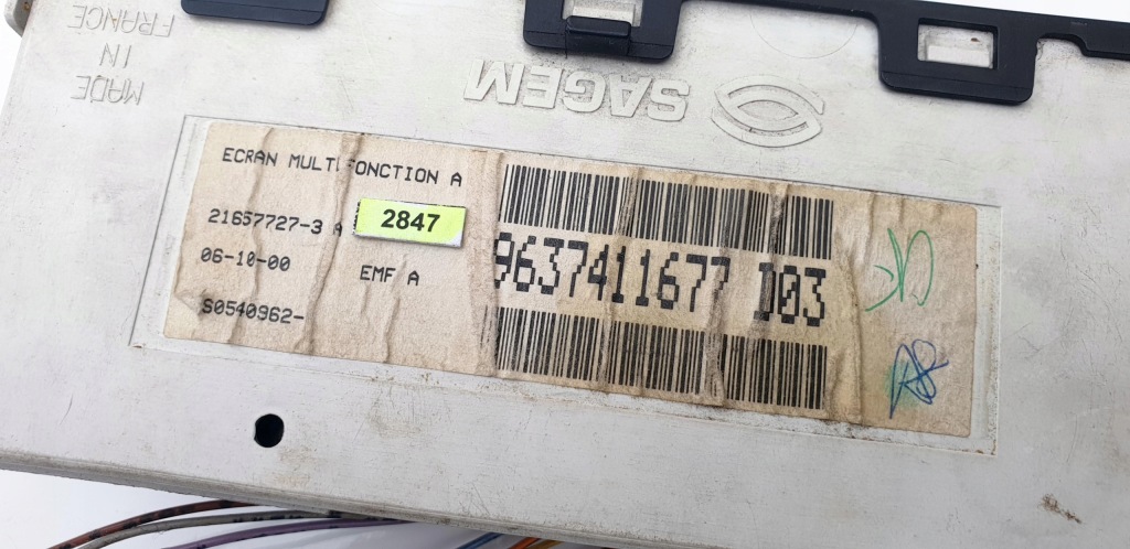 фото №10, Citroen xsara ii lift дисплей приладова панель годинник екран середній радіо