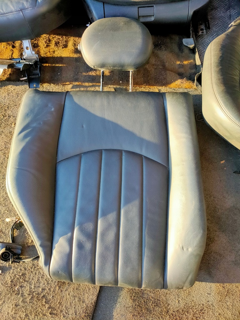 фото №8, Сидіння салон mercedes w211 шкіра чорні комплект