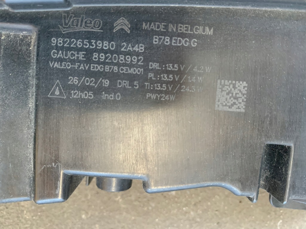 фото №4, Citroen c4 picasso ii lift лампа led drl левый