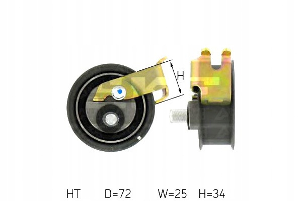 Купить Skf ролик натяжителя audi a3 1.8 8l1