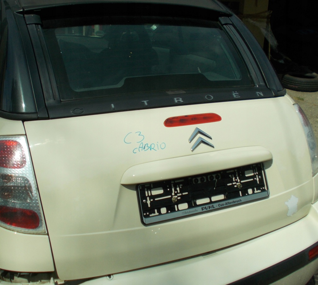 фото №2, Citroen c3 cabrio pluriel крышка багажника багажника kdcb