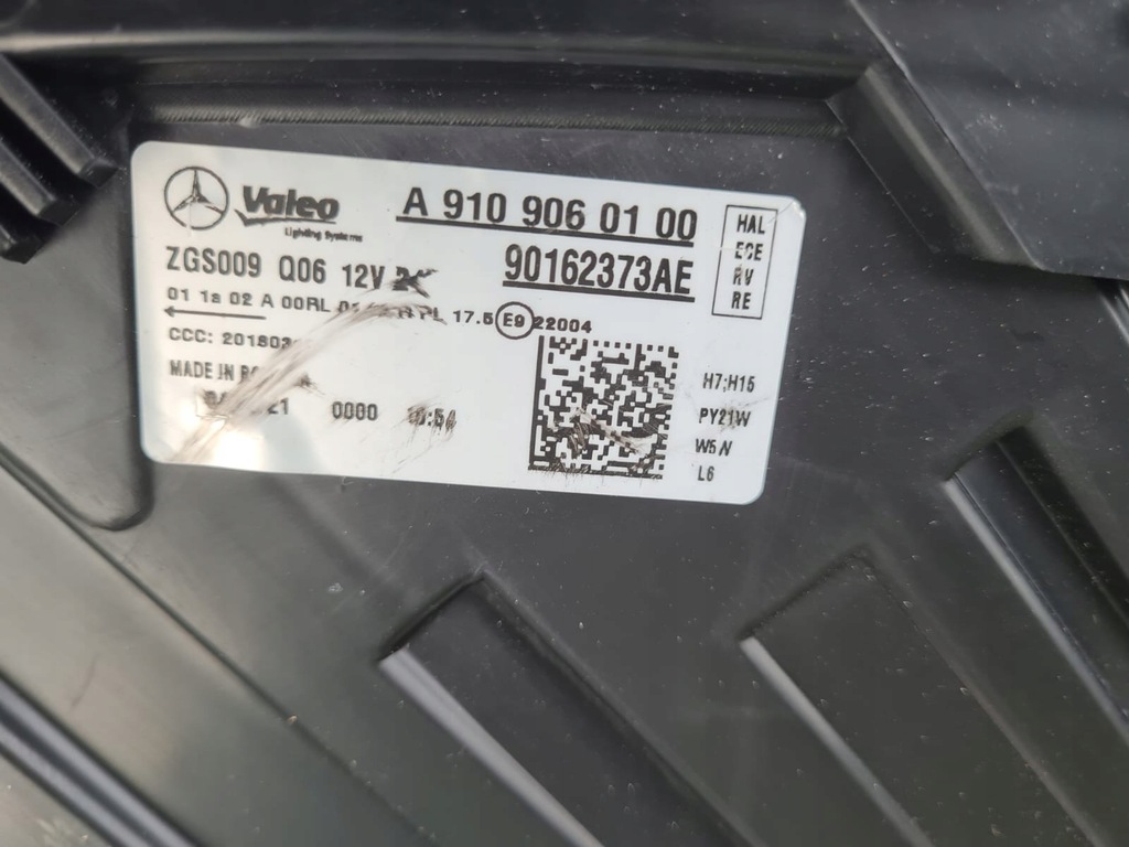 фото №15, Mercedes sprinter 907 w907 910 перед звичайне h7 a9109060000 a9109060100