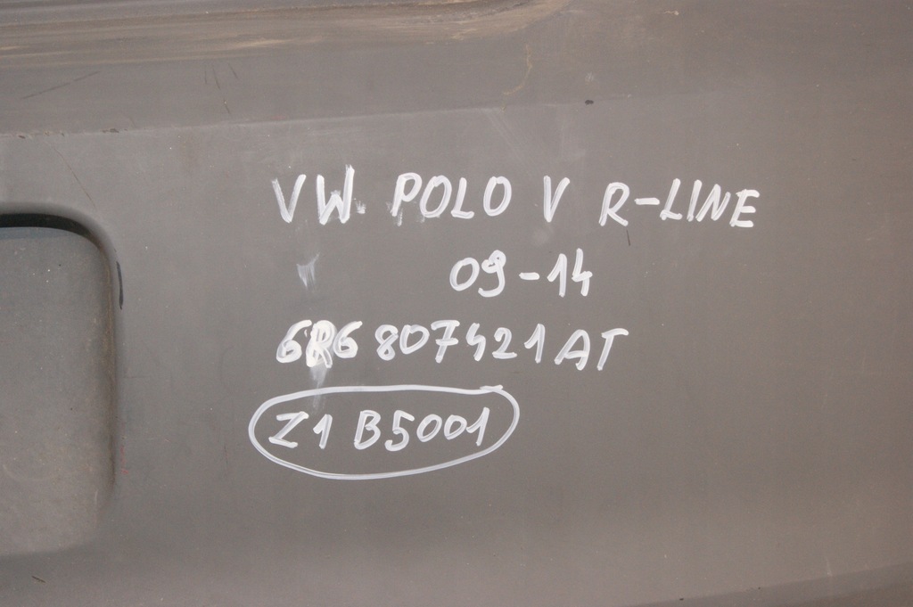 фото №4, Vw polo v 5 r-line 2009- бампер задній задня 6r6
