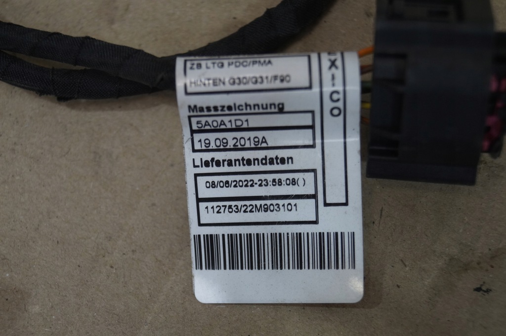 фото №8, Джгут електропроводка pdc бампера задня bmw g30 lci 20-23r 137080-11