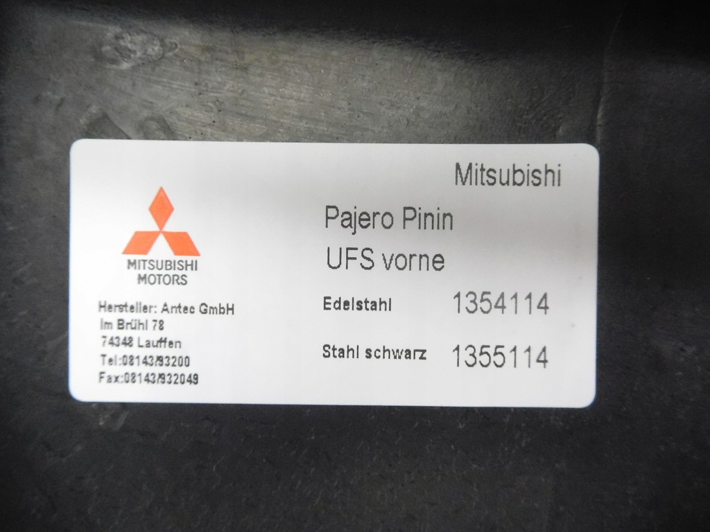 фото №14, Защита бампера перед mitsubishi pajero pinin оригинальный номер z4143114