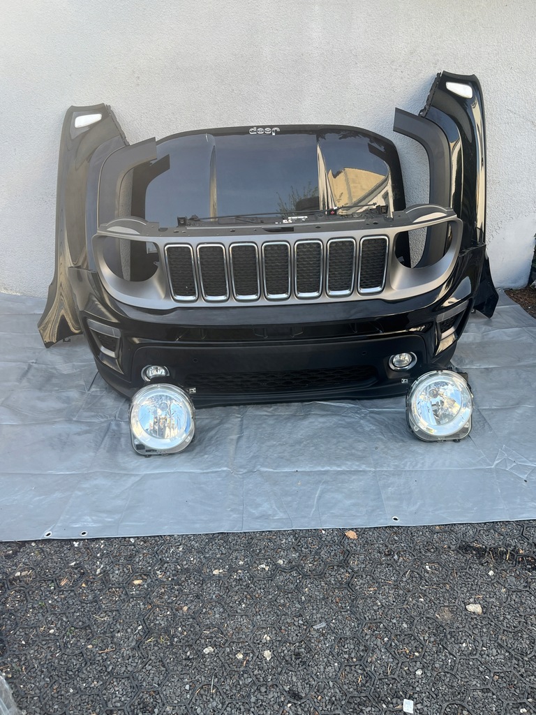 фото №7, Jeep renegade lift бампер капот перед kompletny 2019- чорний 1.3 бензин