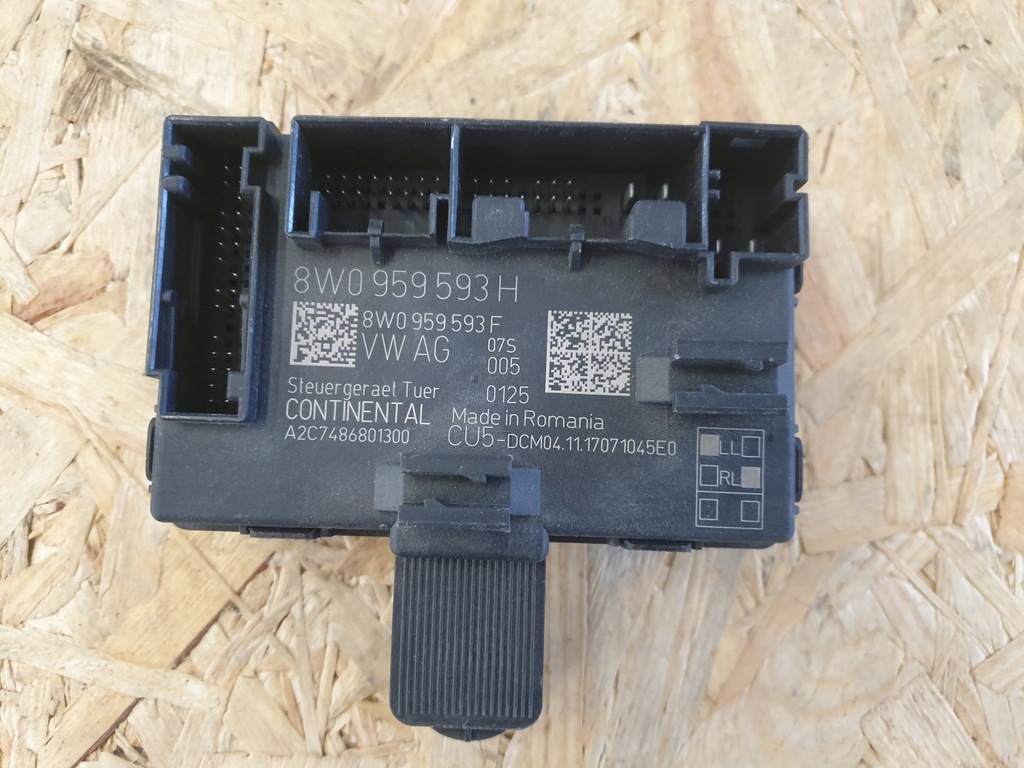 фото №1, Модуль блок управления дверь audi оригинальный номер 8w0959593h