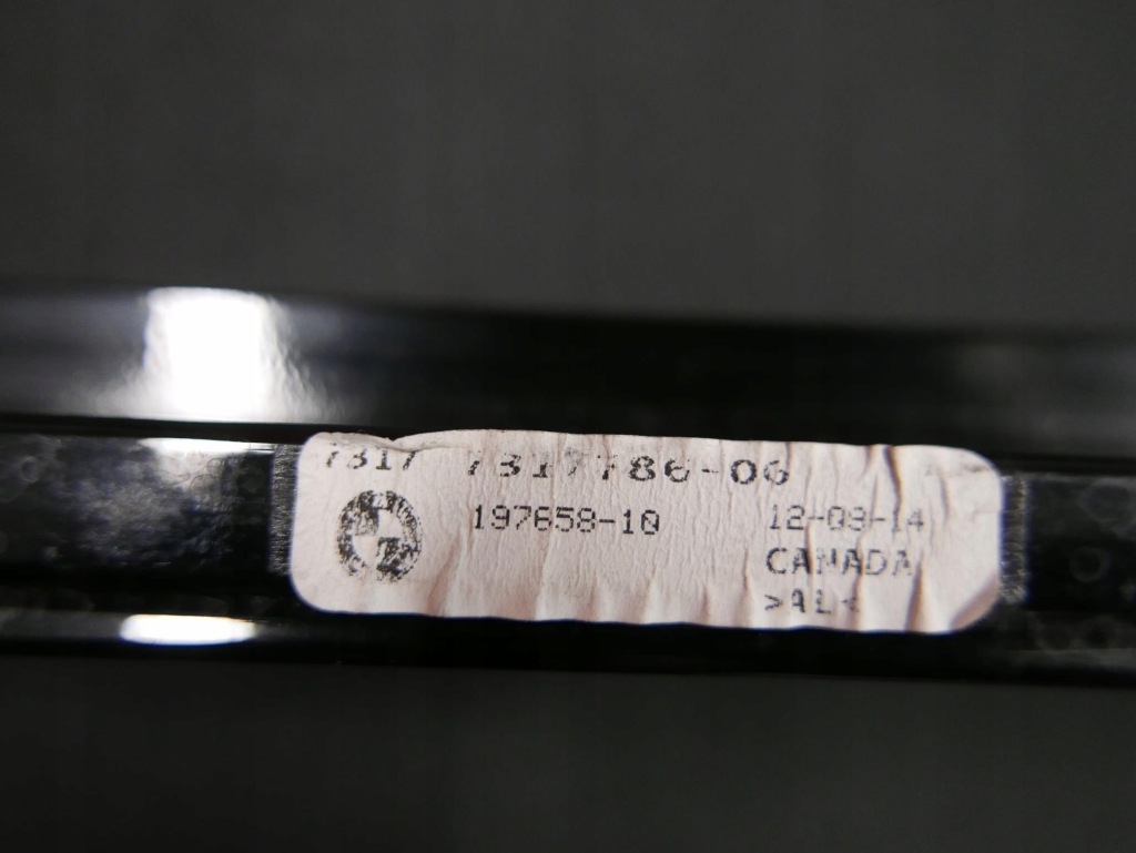 фото №7, Bmw x6 f16 молдинг направляющая стекло правый задняя czarna 7317786