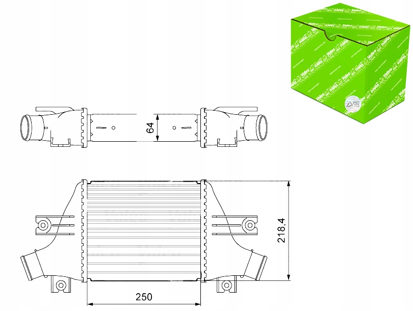 фото №1, Інтеркулер радіатор повітря впускний citroen c4 aircross