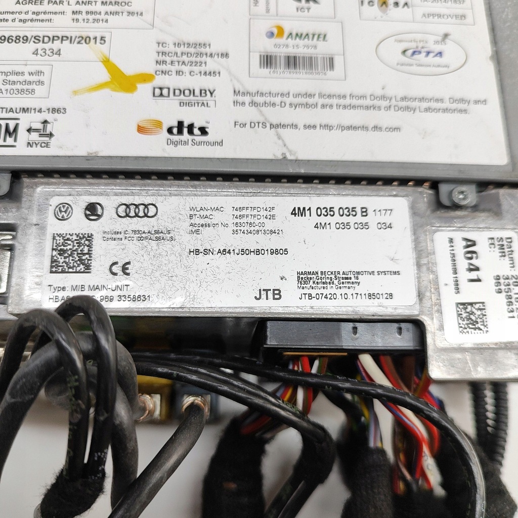 фото №9, Audi q7 4m 2018 панель / радіопрогравач cd/dvd/gps