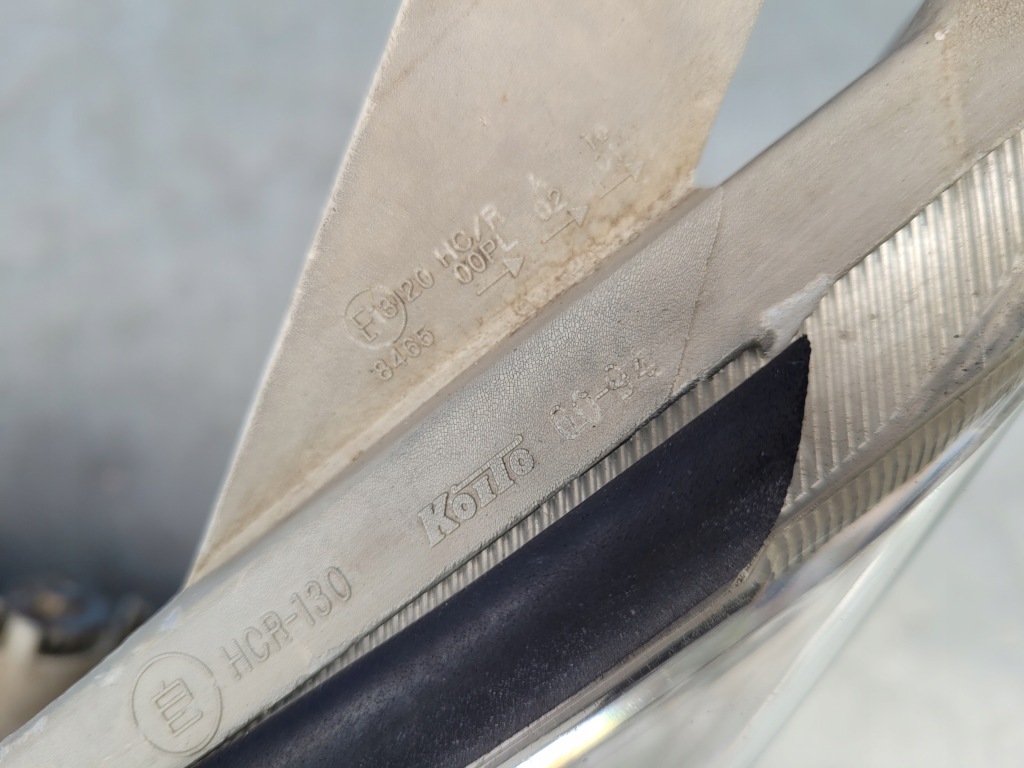 Toyota land cruiser 120 рестайлинг  07 2007-2009 фара лампа левая перед графит Доставка