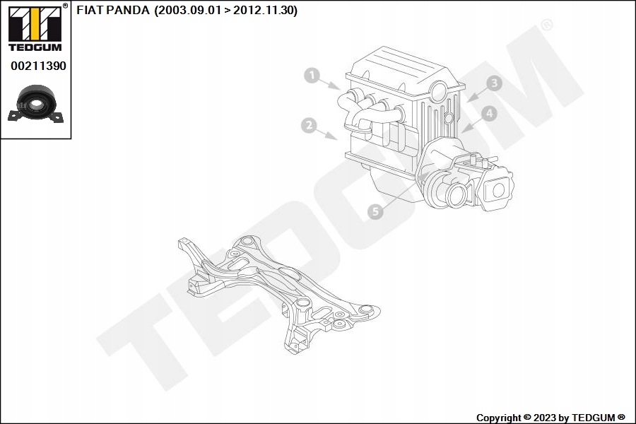 фото №8, Tedgum 00211390 подвеска, wał приводной