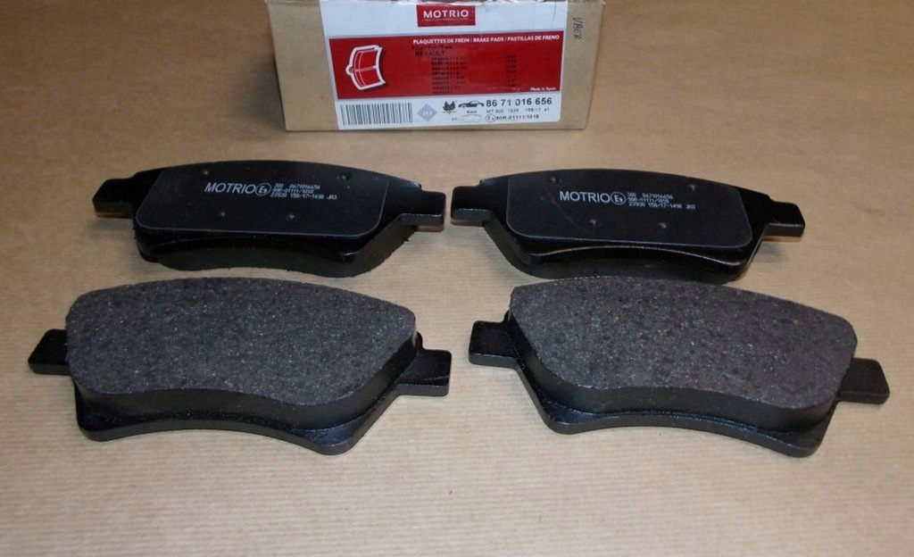 фото №1, Гальмівні колодки гальмівні renault megane перед 8671016656 motrio