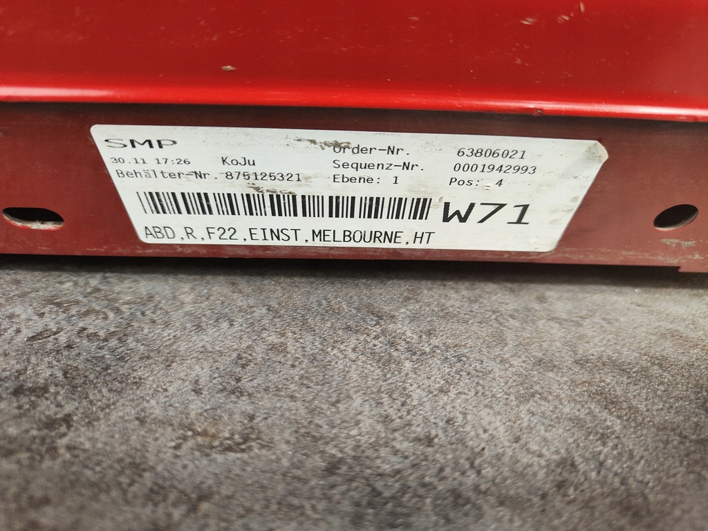 фото №5, Bmw 1 f21 f22 f23 молдинг накладка поріг права a75 melbournerot + напрямні