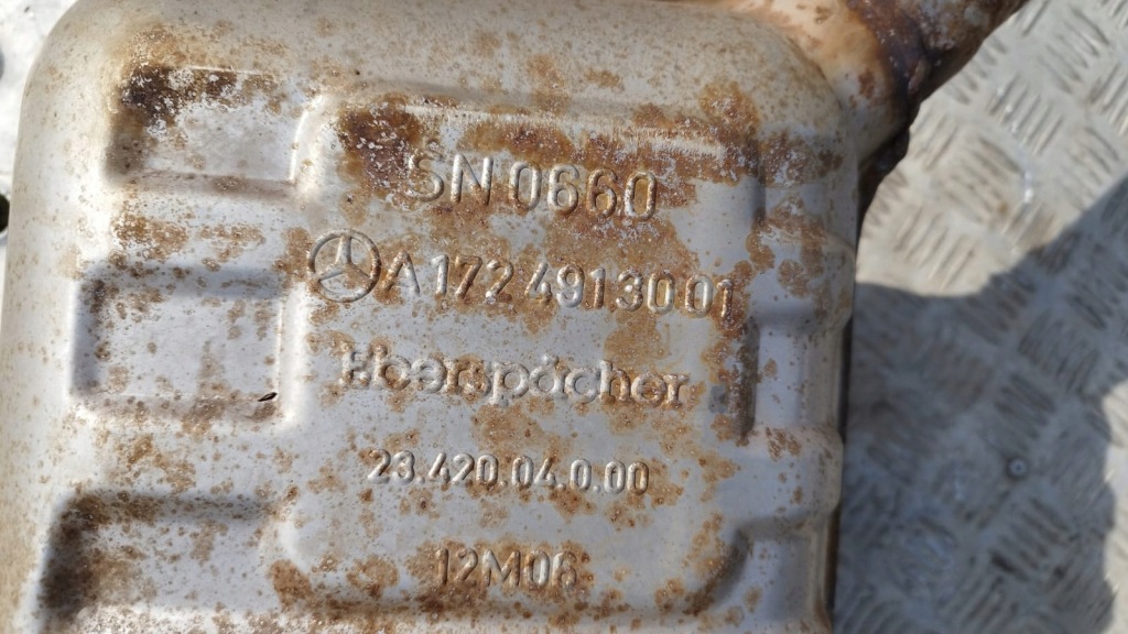 фото №4, Mercedes slk r172 w172 172 гасник вихлоп труба комплект kompletny a1724913001